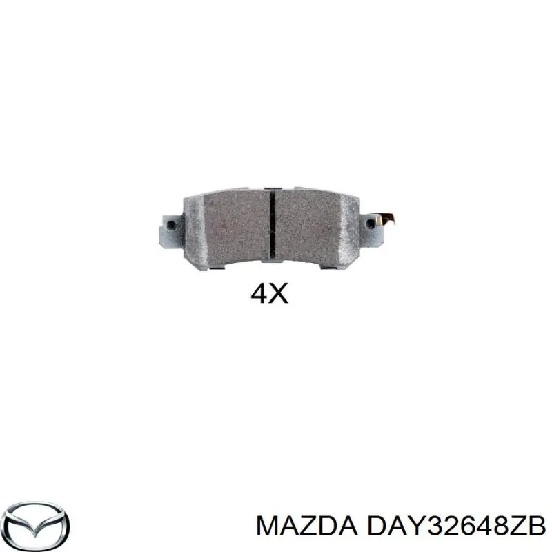 DAY32648ZB Mazda Колодки тормозные дисковые комплект