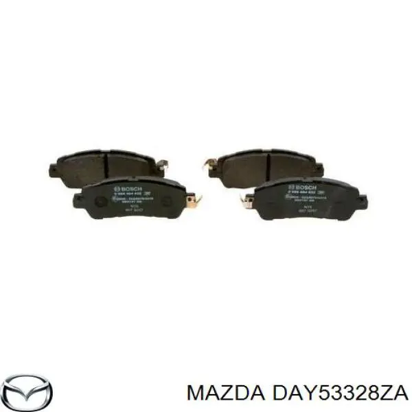 DAY53328ZA Mazda колодки тормозные передние дисковые