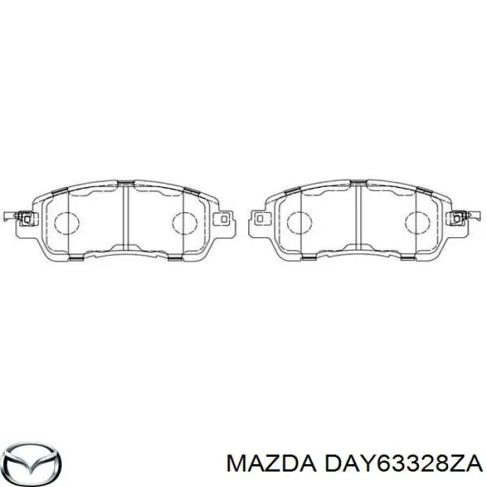 Купить DAY63328ZA Mazda Колодки тормозные