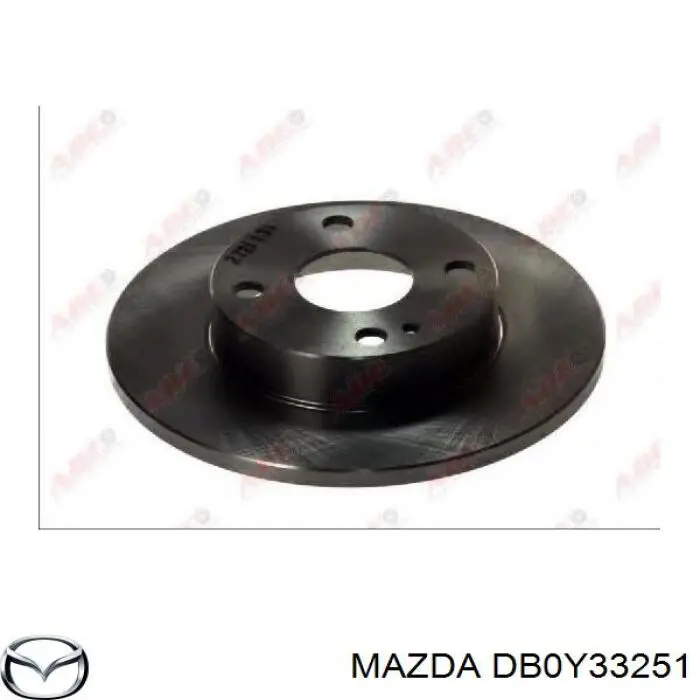 Передние тормозные диски DB0Y33251 Mazda