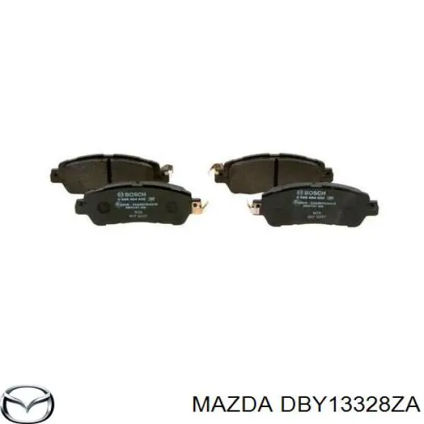 DBY13328ZA Mazda колодки тормозные передние дисковые
