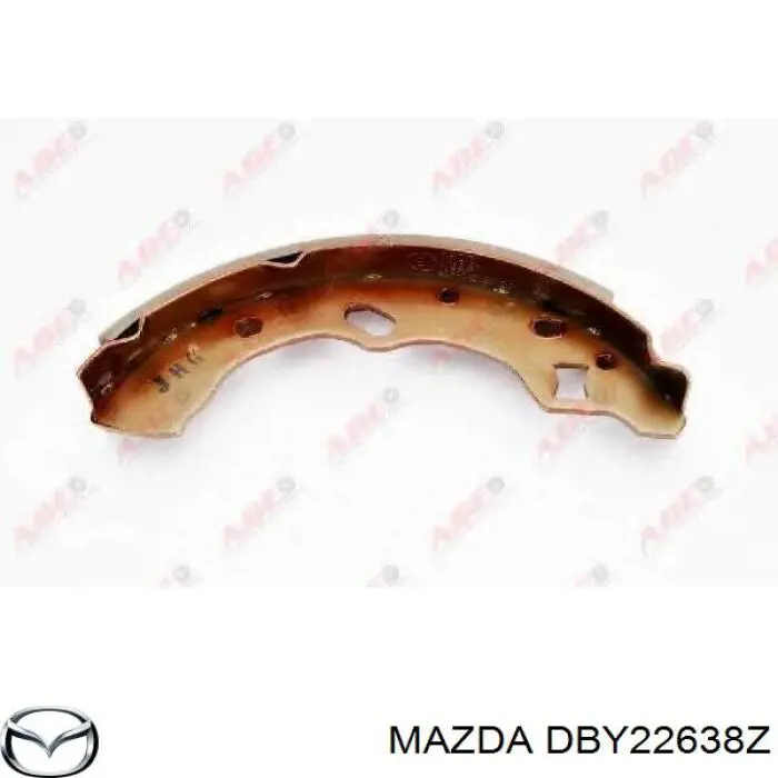 Zapatas de frenos de tambor traseras DBY22638Z Mazda