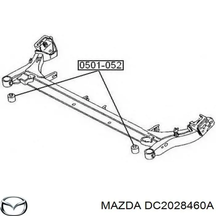 Сайлентблок заднего подрамника Mazda DC2028460A цена, от 7.25 USD