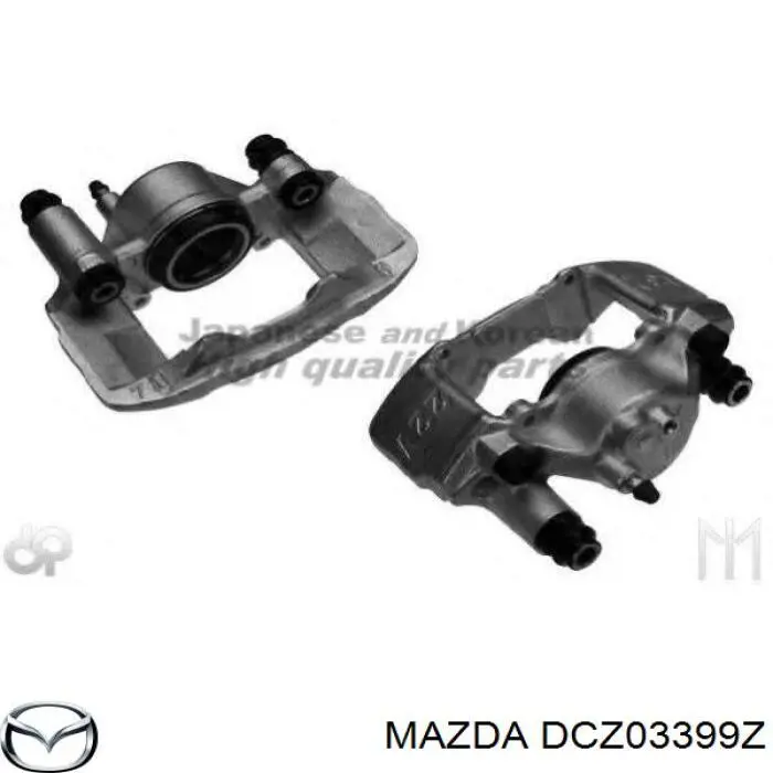 Суппорт тормозной передний левый DCZ03399Z Mazda