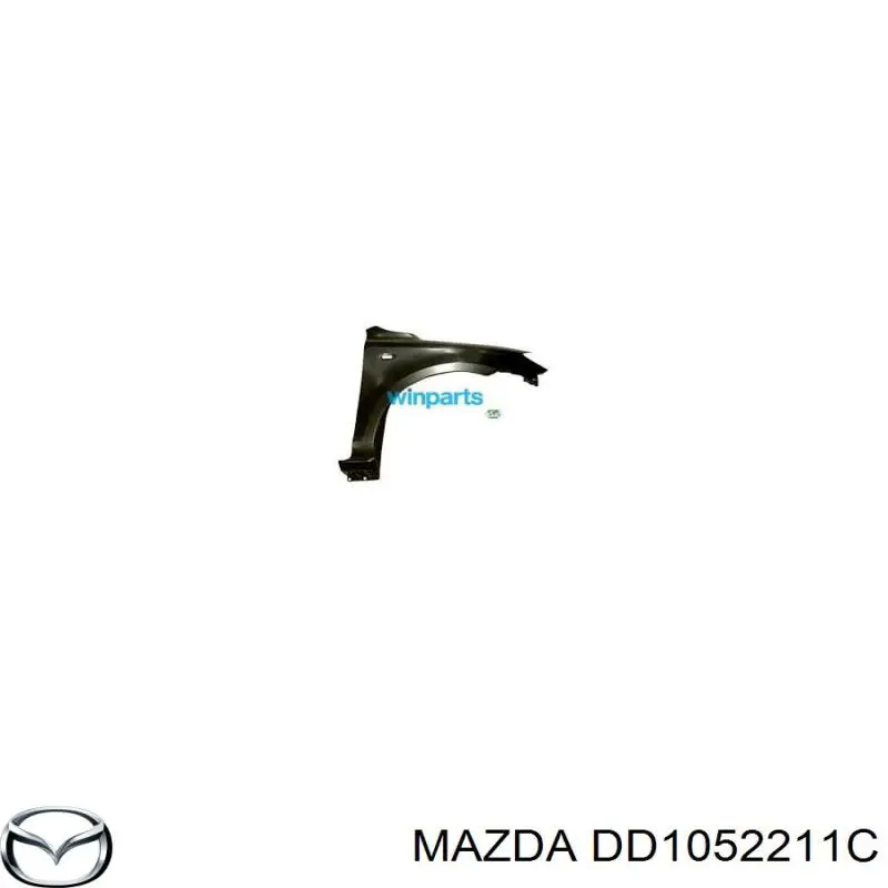 Крыло переднее левое DD1052211C Mazda