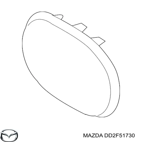 Эмблема на решетку радиатора Mazda DD2F51730 цена, от 126.69 USD