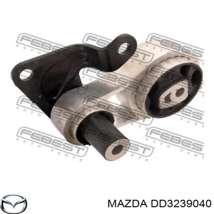 DD3239040 Mazda coxim (suporte traseiro de motor)