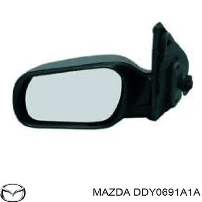 DDY0691A1A Mazda placa sobreposta (tampa do espelho de retrovisão direito)