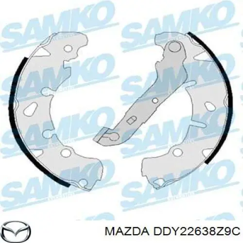 Тормоза рабочие задние ножные и тормозные барабаны Mazda DDY22638Z9C цена, от 26.77 USD