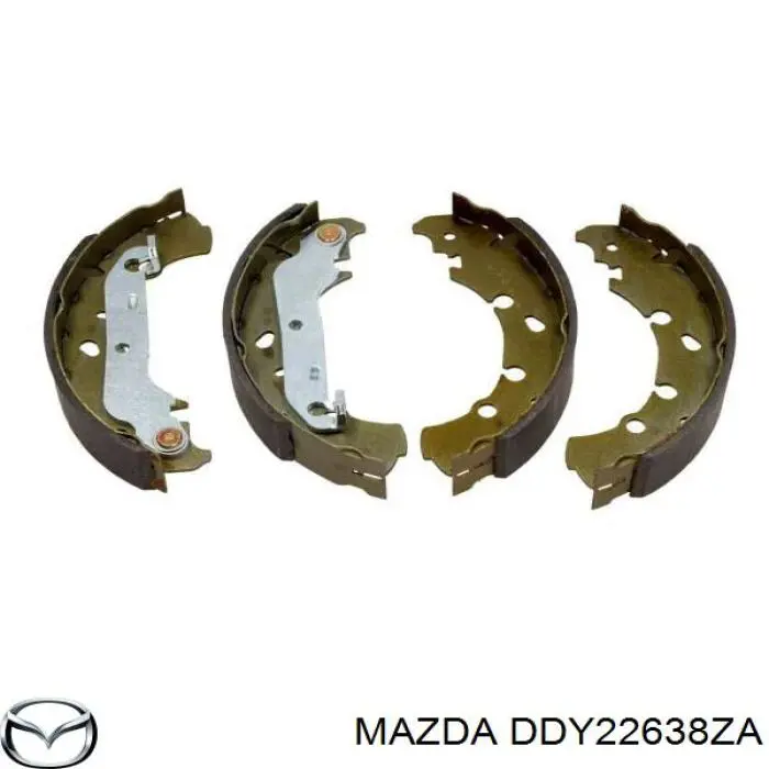 Задние барабанные колодки DDY22638ZA Mazda