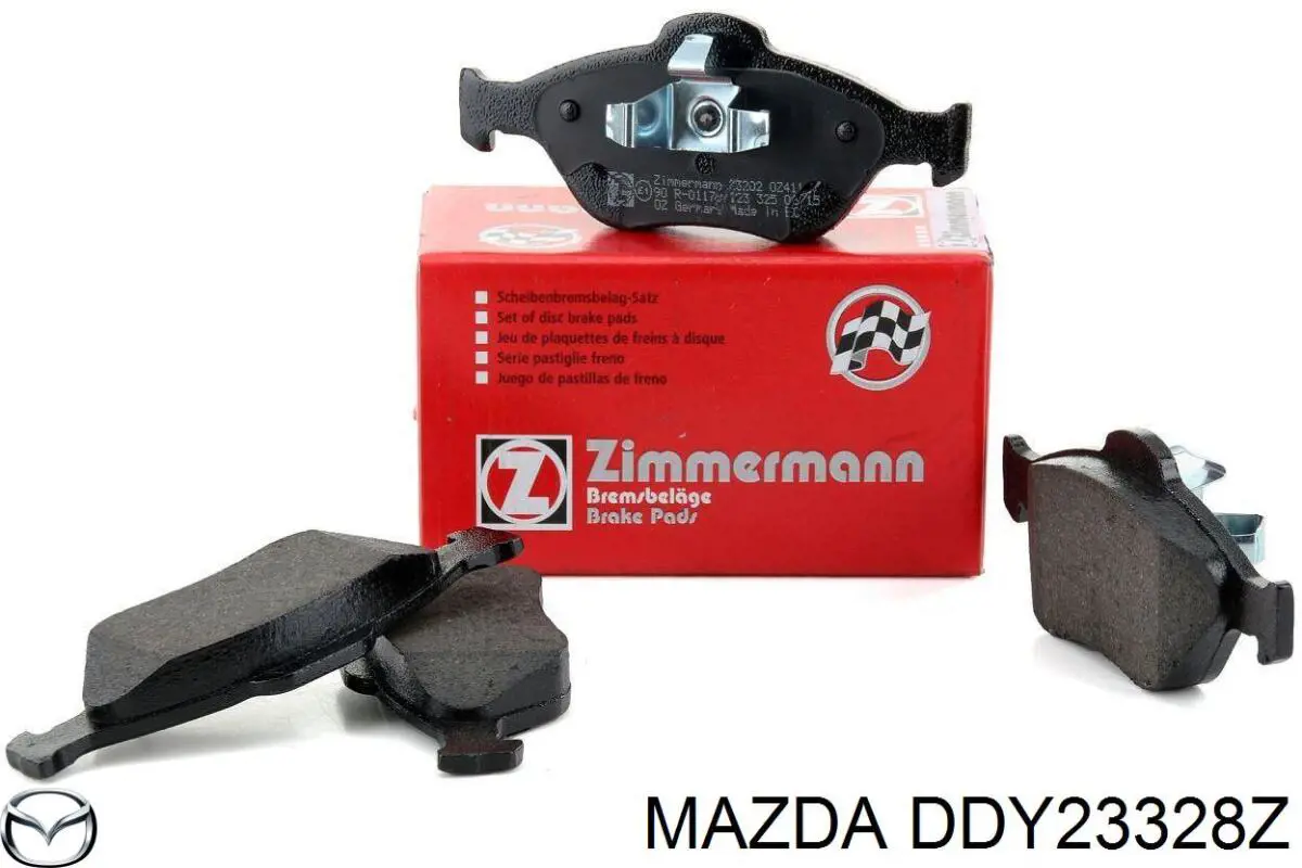 Передние тормозные колодки DDY23328Z Mazda