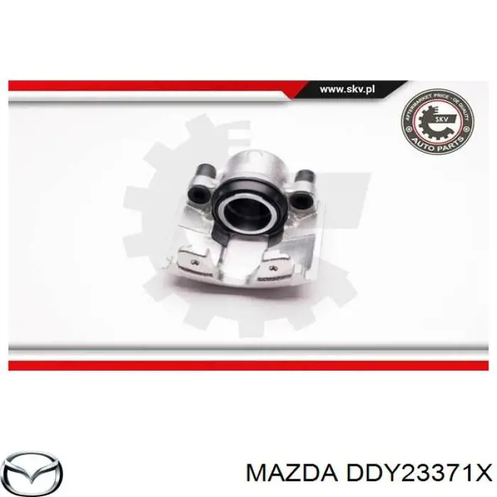 DDY23371X Mazda Суппорт тормозной, передний, левый