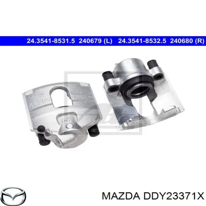 Супорт тормзной Mazda DDY23371X цена, от 18.34 USD
