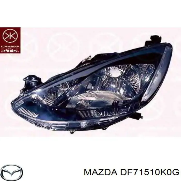 Фара правая DF71510K0G Mazda