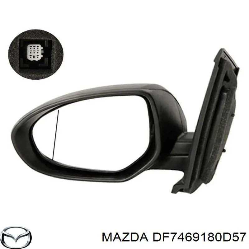 Зеркало заднего вида, левое Mazda DF7469180D57 цена, от 99.84 USD