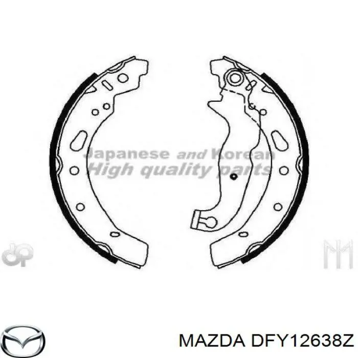 Тормоза рабочие задние ножные и тормозные барабаны Mazda DFY12638Z цена, от 27.19 USD