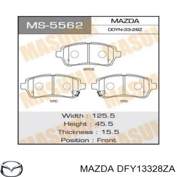 Купить DFY13328ZA Mazda Колодки тормозные