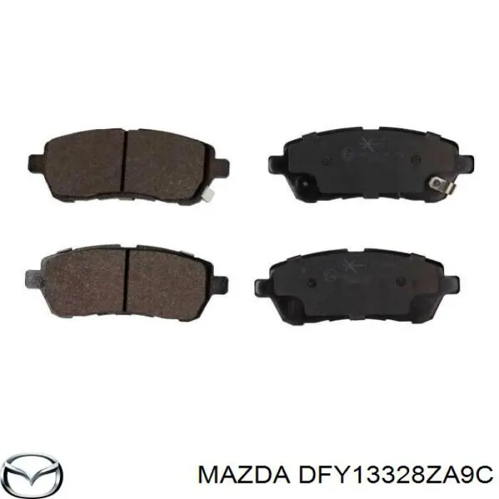 DFY13328ZA9C Mazda колодки тормозные передние дисковые