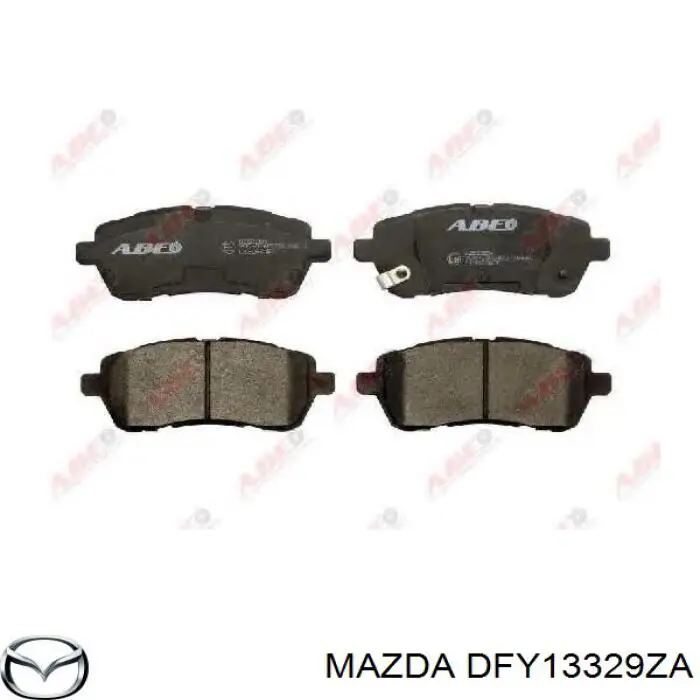 DFY13329ZA Mazda колодки тормозные передние дисковые