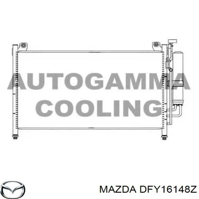 DFY16148Z Mazda радиатор кондиционера