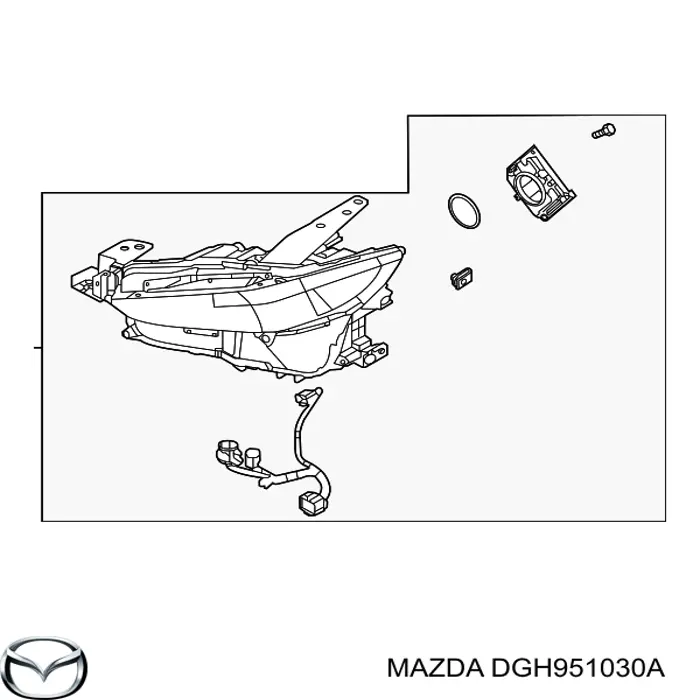 DGH951030A Mazda Фара передняя правая