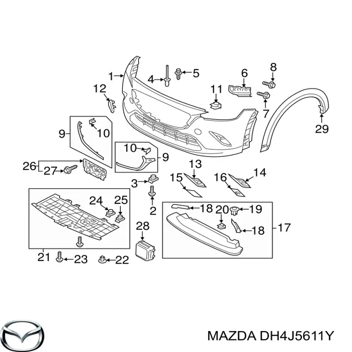  DH4J5611Y Mazda