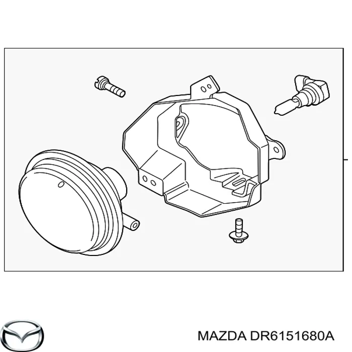 Фара противотуманная, правая Mazda DR6151680A цена, от 19.00 USD