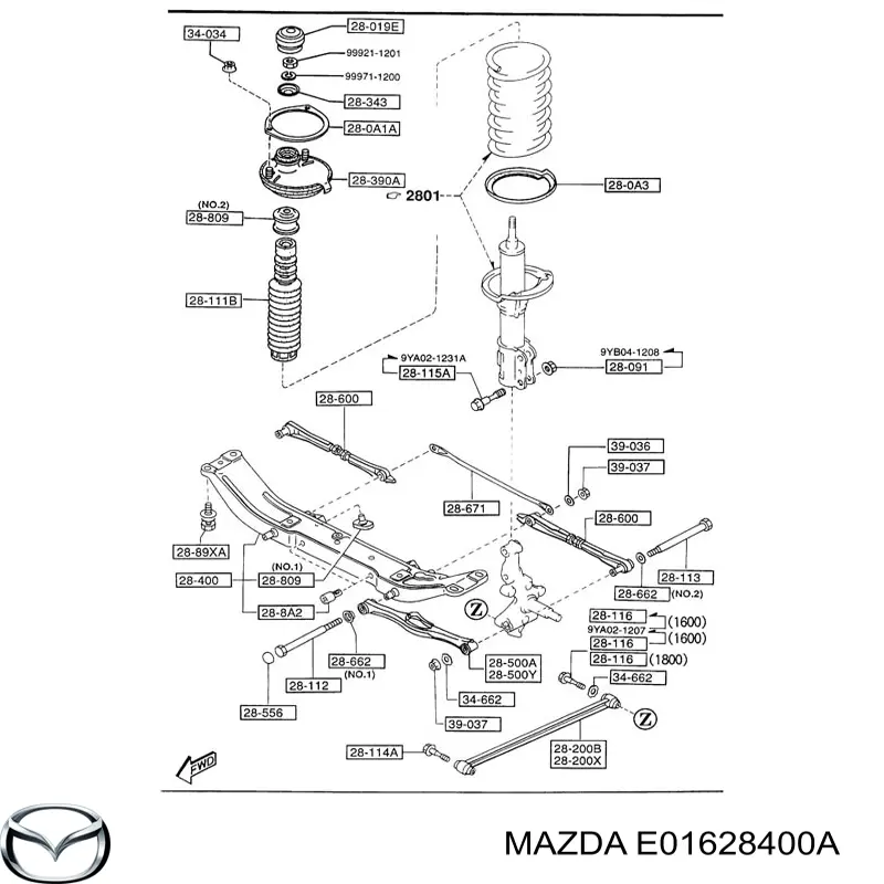  E01628400A Mazda