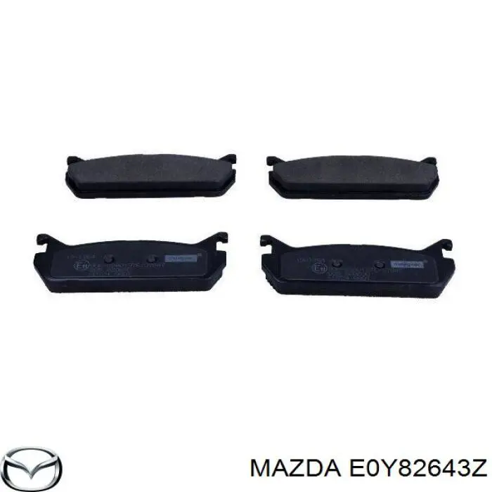 E0Y82643Z Mazda задние тормозные колодки