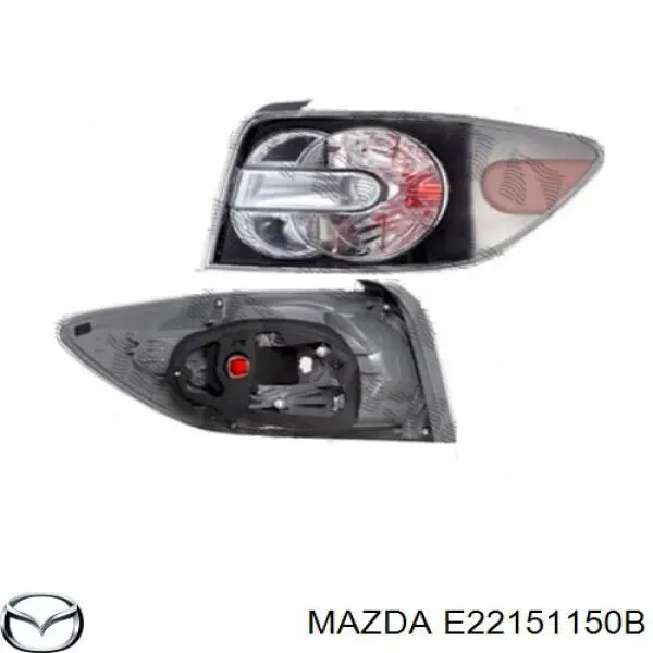 Lanterna traseira direita para Mazda CX-7 (ER)