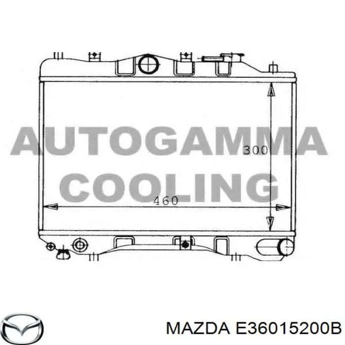 Радиатор охлаждения двигателя Mazda E36015200B цена, от 72.90 USD