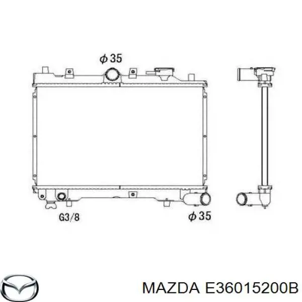 E36015200B Mazda Радиатор основной