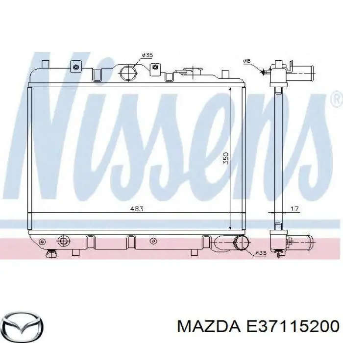 Радиатор охлаждения двигателя Nissens 62509 цена, от 596.49 USD