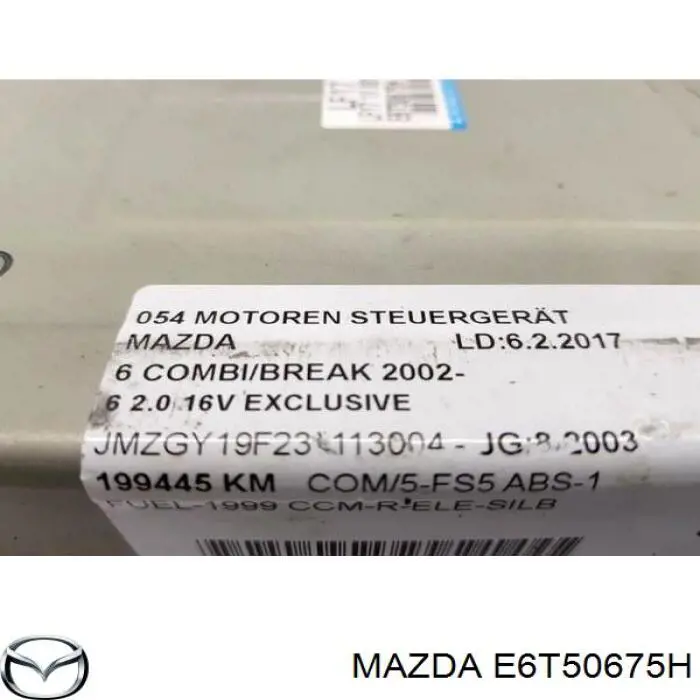 Купить E6T50675H Mazda 