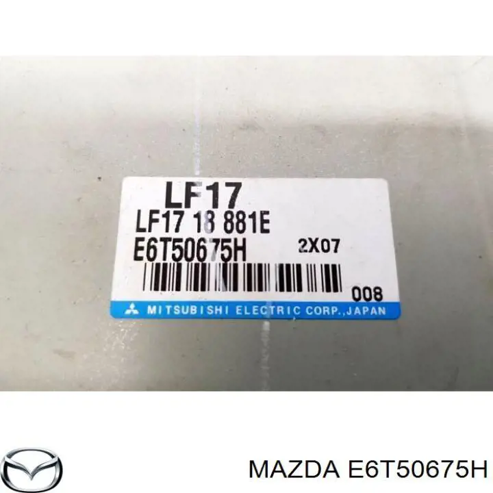  Mazda E6T50675H цена, от 97.07 USD