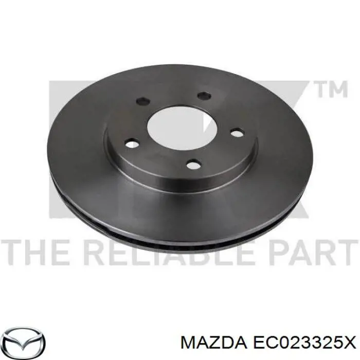 Передние тормозные диски EC023325X Mazda