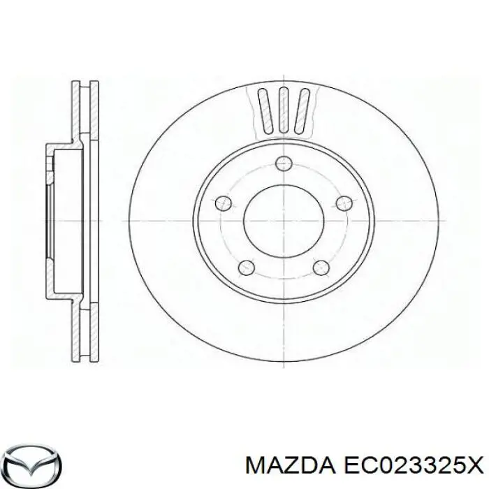 Передний тормозной диск Mazda EC023325X