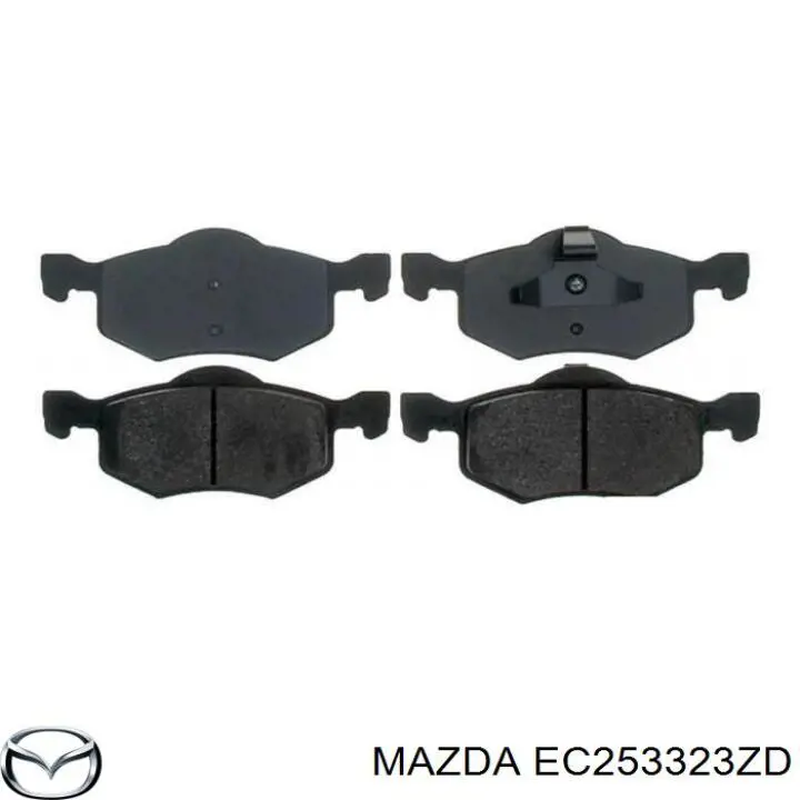 EC253323ZD Mazda колодки тормозные передние дисковые