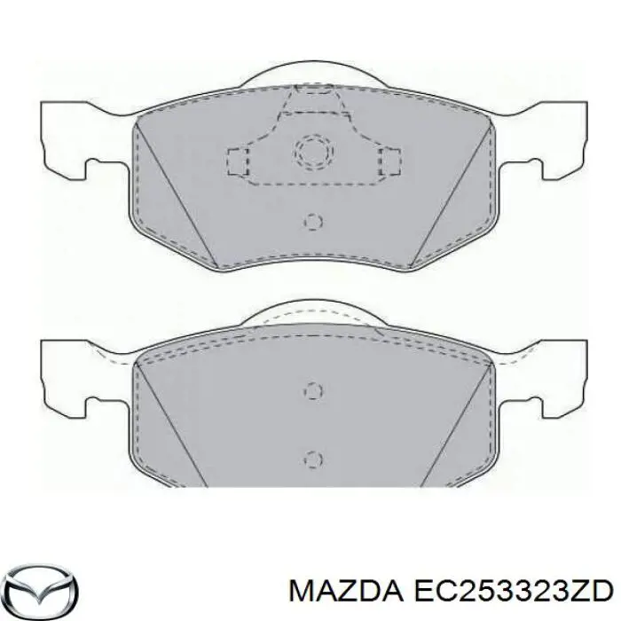 Купить EC253323ZD Mazda Колодки тормозные
