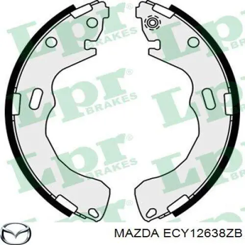 Задние барабанные колодки ECY12638ZB Mazda
