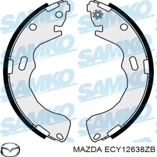 Барабанные колодки Mazda ECY12638ZB