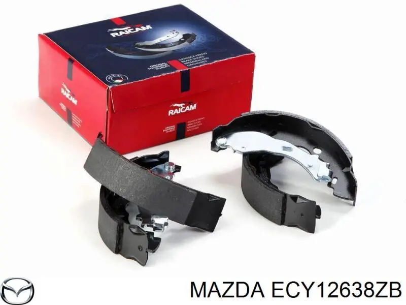 ECY12638ZB Mazda Барабанные тормозные колодки