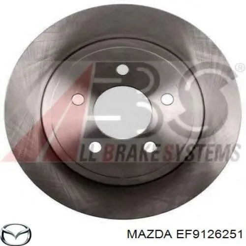 Тормозные диски EF9126251 Mazda