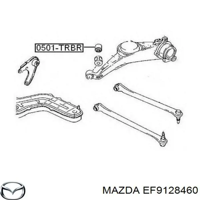 Сайлентблок заднего рычага передний EF9128460 Mazda