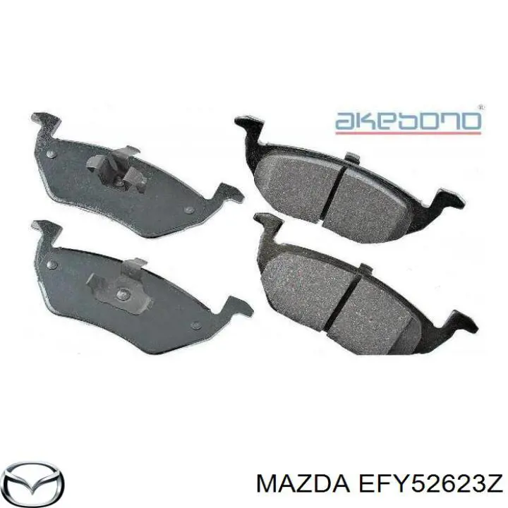 Задние тормозные колодки EFY52623Z Mazda