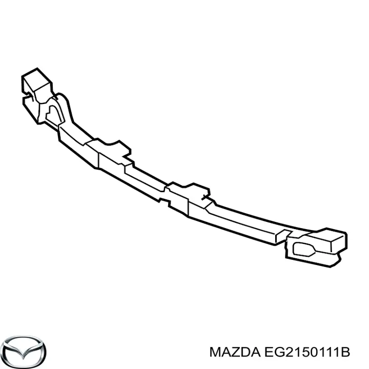 Absorvedor (enchido) do pára-choque dianteiro para Mazda CX-7 