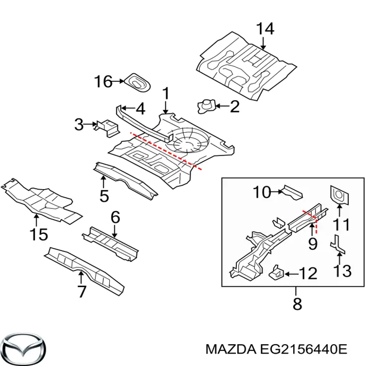  Mazda EG2156440E цена, от 57.01 USD