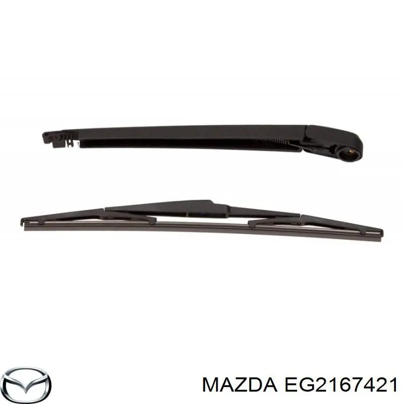 EG2167421 Mazda braço de limpa-pára-brisas de vidro traseiro