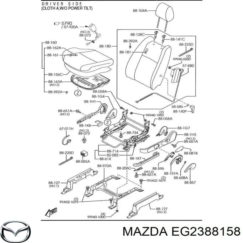  Mazda EG2388158 цена, от 84.75 USD