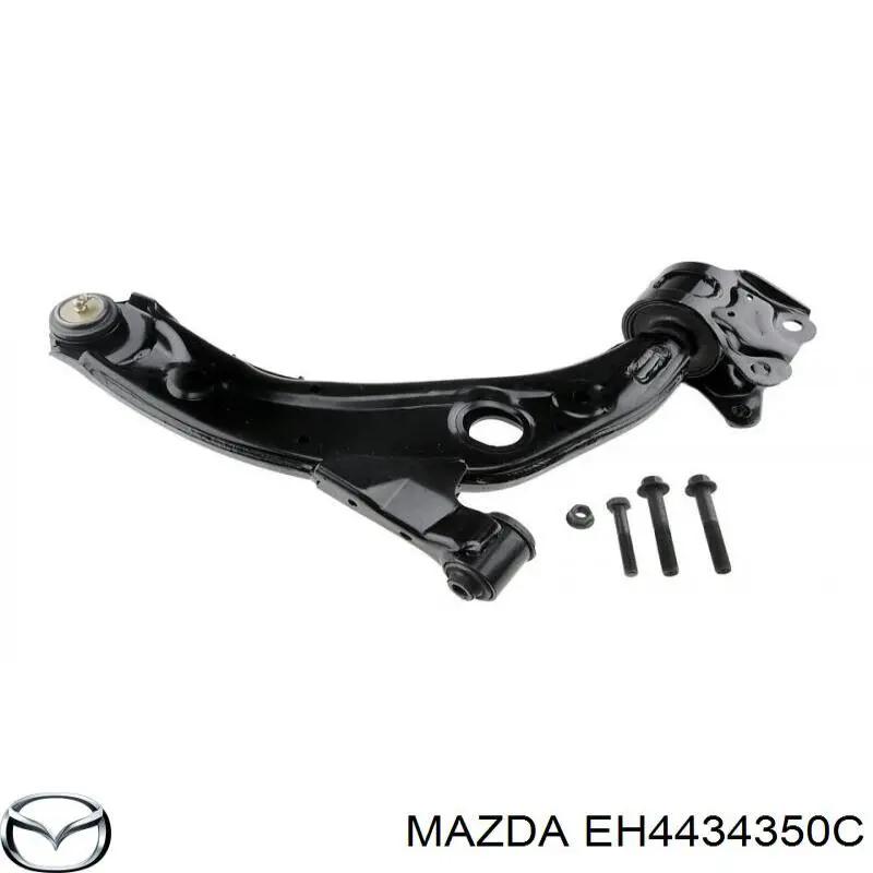 Рычаг передней подвески нижний левый EH4434350C Mazda